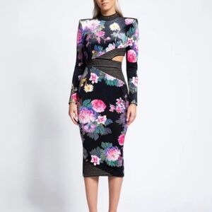 Zhivago Dress Message To Love Floral Black Dress